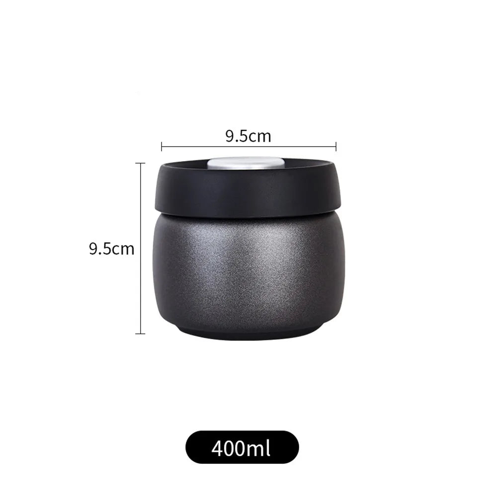 Vacuum Sealed Stainless Steel Coffee Bean Jar 400–1200ml