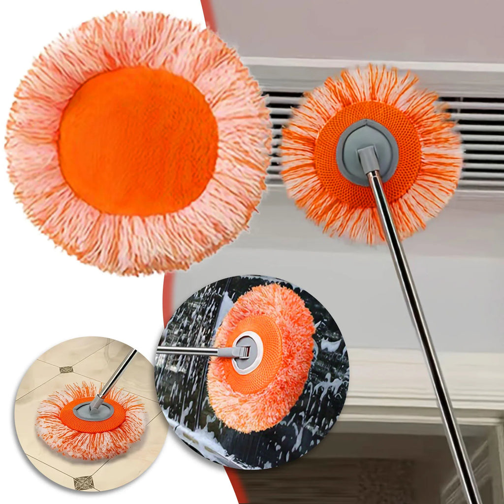 Round Microfiber Replacement Mop Pad – Wet & Dry Multi-Surface