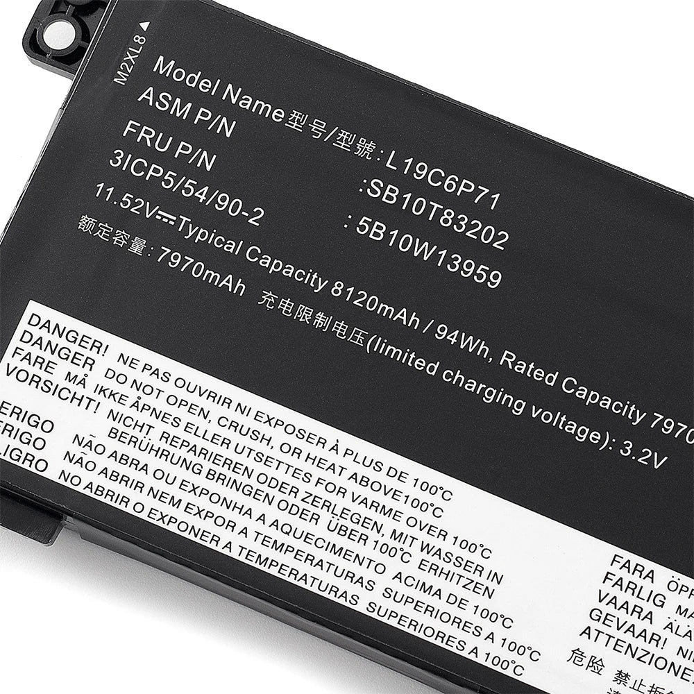 SUOZHAN L19C6P71 Battery for Lenovo ThinkPad T15G P15 P17 Gen 1