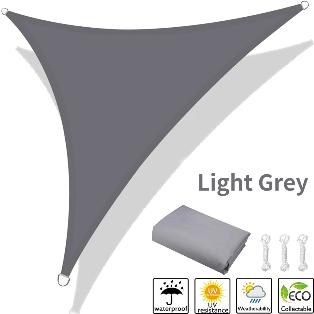 Waterproof Triangle Sun Shade Sail 5x5x5/5x5x7M – 98% UV Block