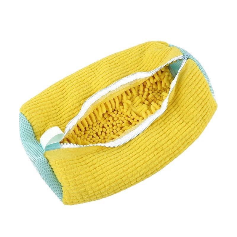 Shoe Washing Bag with Zipper & Soft Interior – All Shoe Types