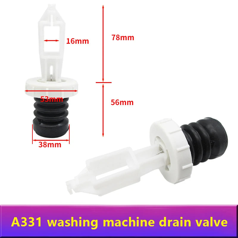 Washing Machine Drain Valve Plug Spool Spring Fitting
