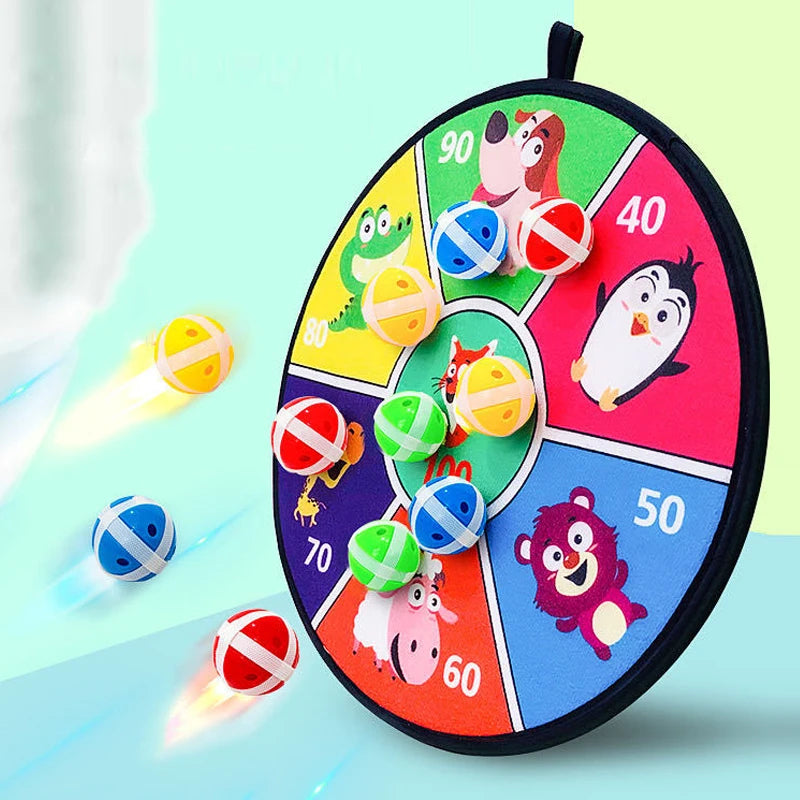 Kids Cartoon Safety Dart Board Set – Indoor & Outdoor Game