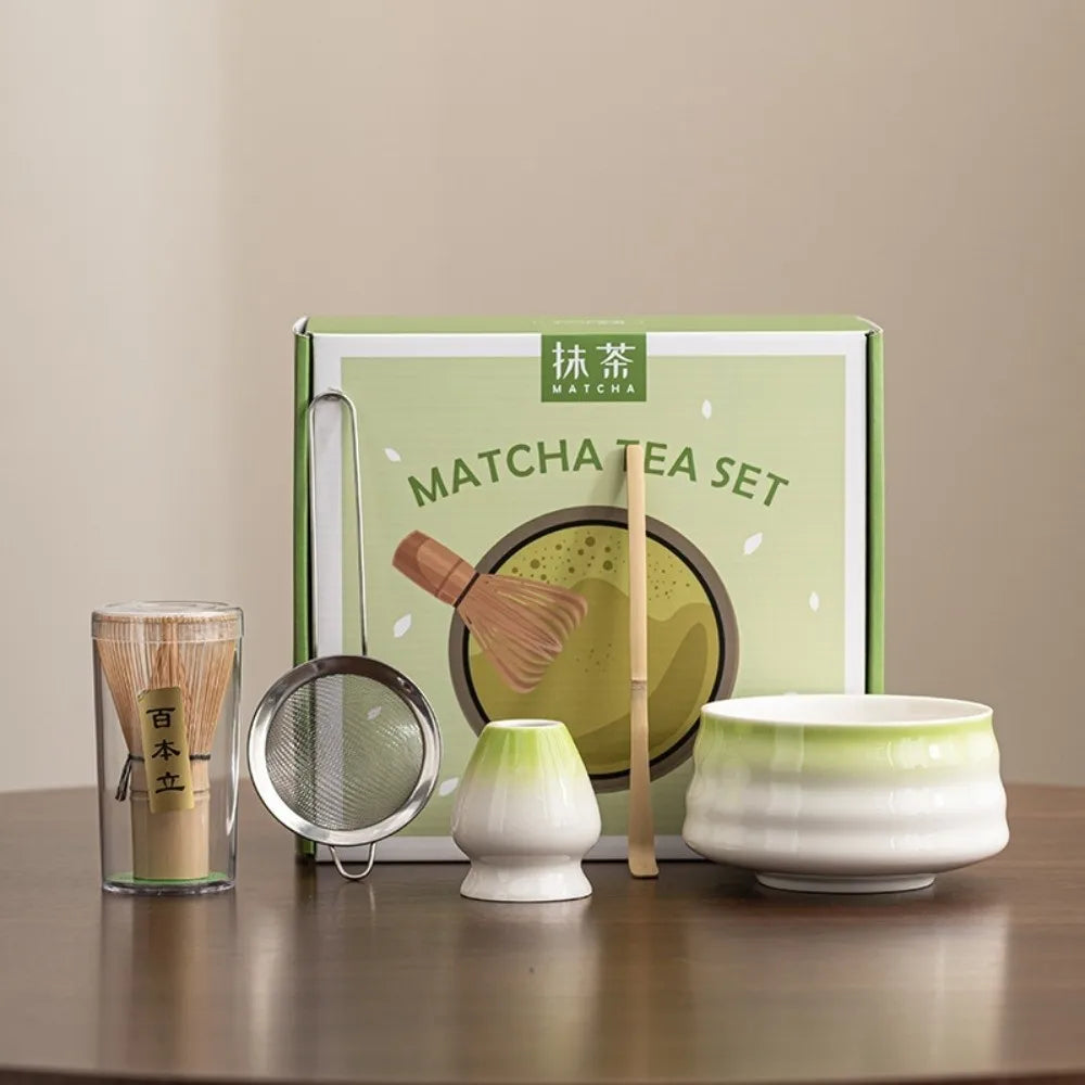 Japanese Matcha Tea Set – Bamboo Whisk, Bowl & Scoop