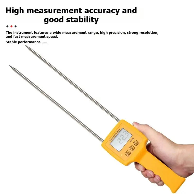 HS128 Hay Moisture Meter – Digital Bale & Forage Tester