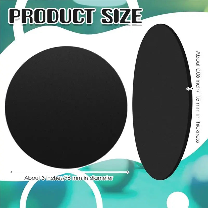 100-Pack Rubber Pool Table Leg Shims 3" Furniture Leveling Kit