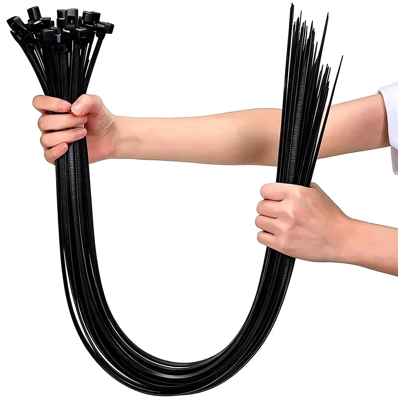 Heavy Duty Nylon Zip Ties 100–500 Pack | Ultra Long 50–100cm