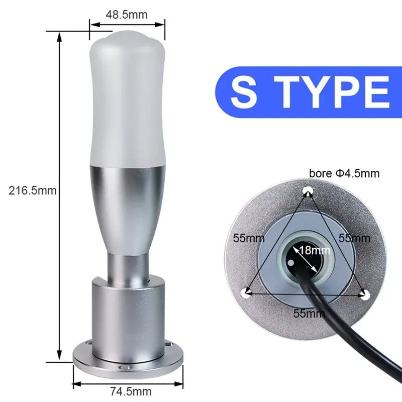 Three-Color Flash Buzzer Industrial Warning Signal Light 110V