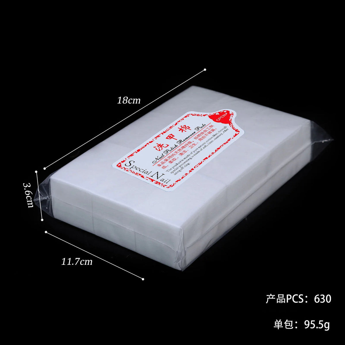 Disposable Gel Nail Polish Remover Wipes & Cleaning Pads
