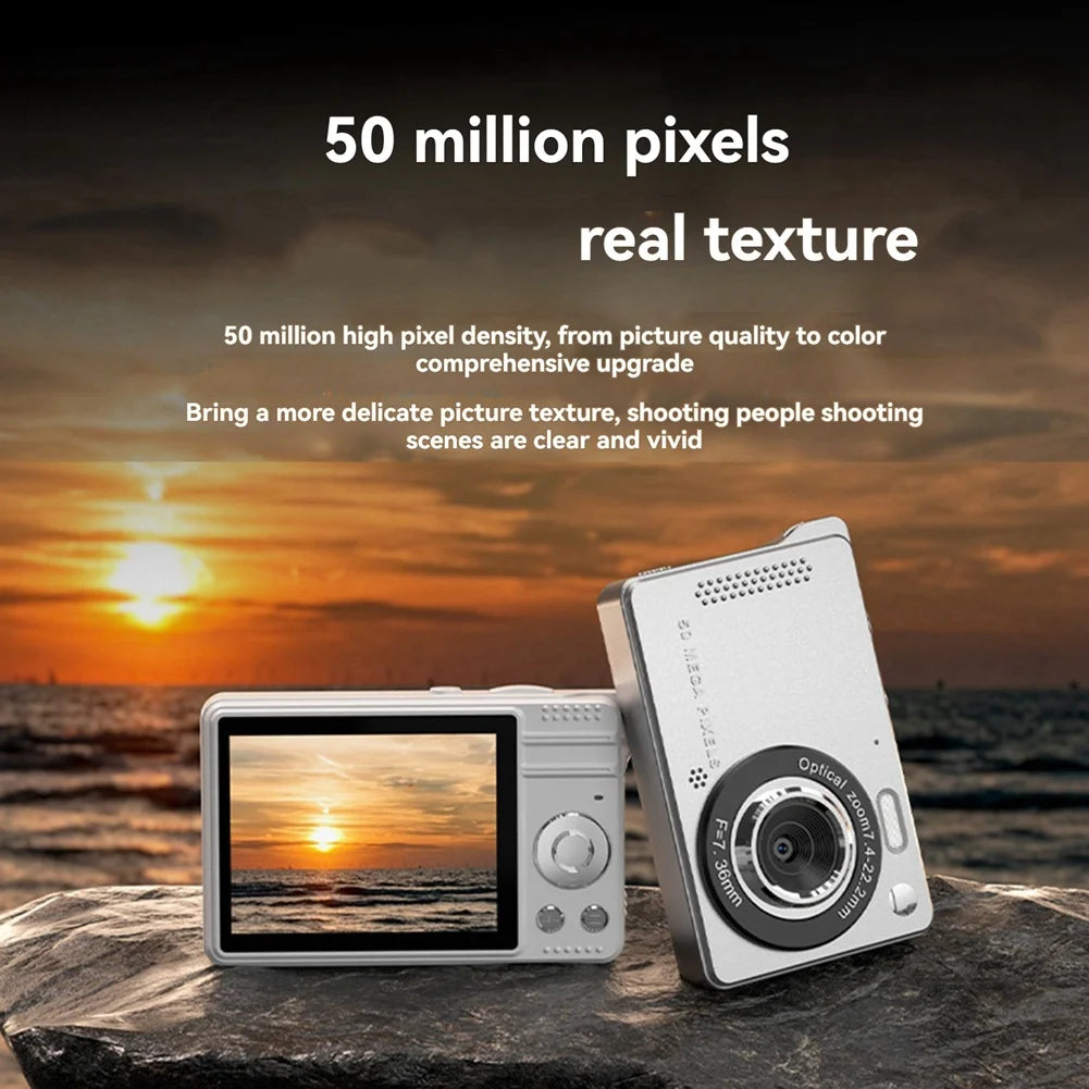 Retro Digital Camera for Students – 44MP 1080P Compact