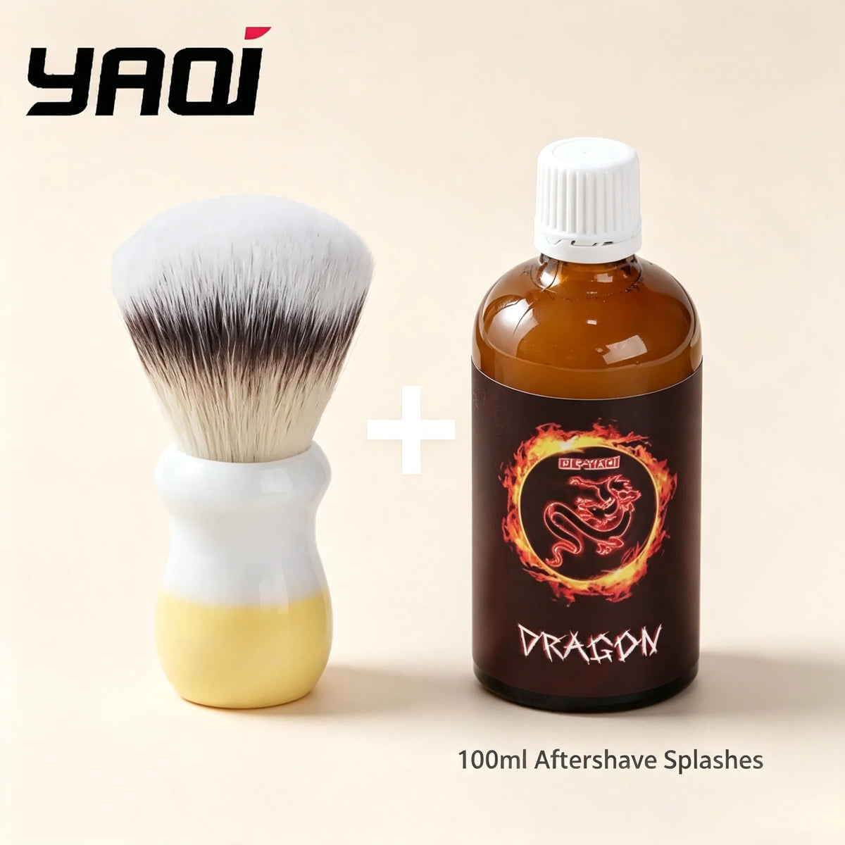 YAQI Naicha Synthetic Hair Men's Wet Shaving Brush 26mm