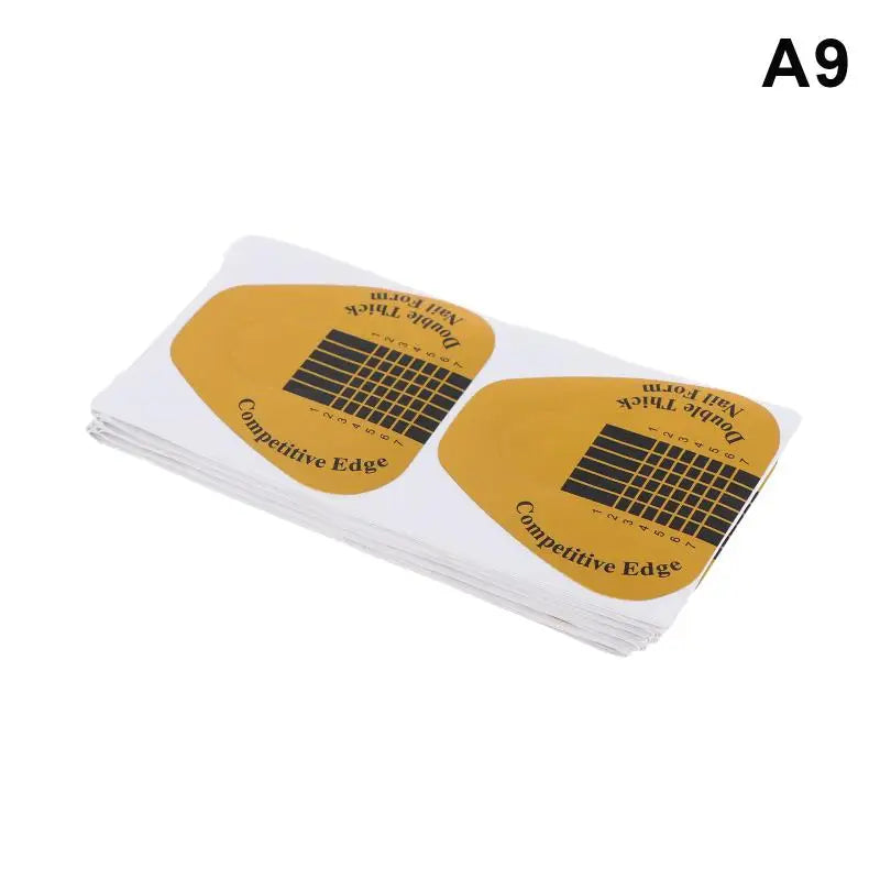 100Pcs Gel Nail Extension Builder Forms – French Nail Art Molds