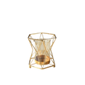 Metal & Glass Flower Vase – Nordic Decorative Hydroponic Vase