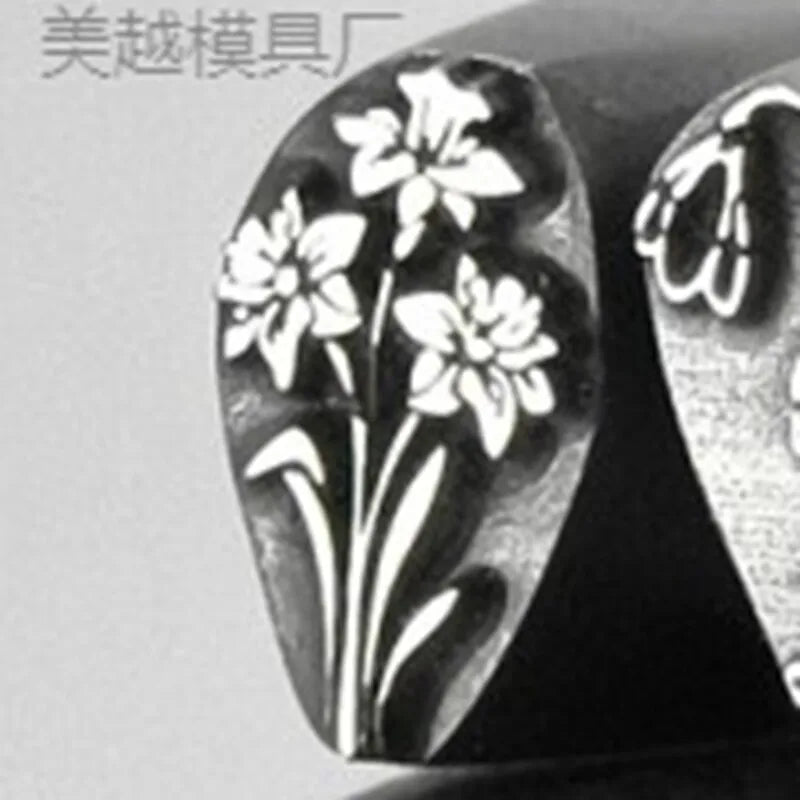 Steel Chisel Engraving Mold – Floral & Birthday Gold Tool