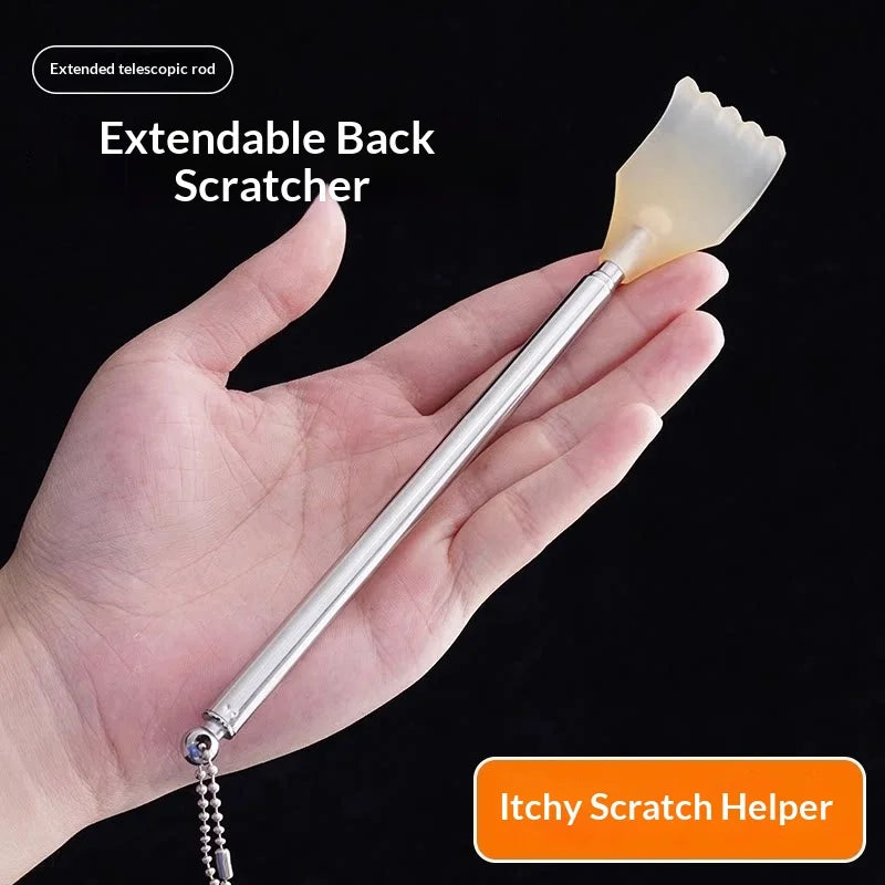 Extendable Telescopic Back Scratcher with Resin Claw & Chain