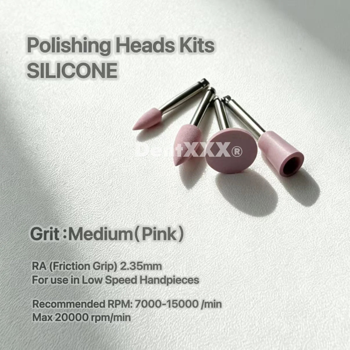 White Stone & Silicone Nail Polishers – High Gloss Set