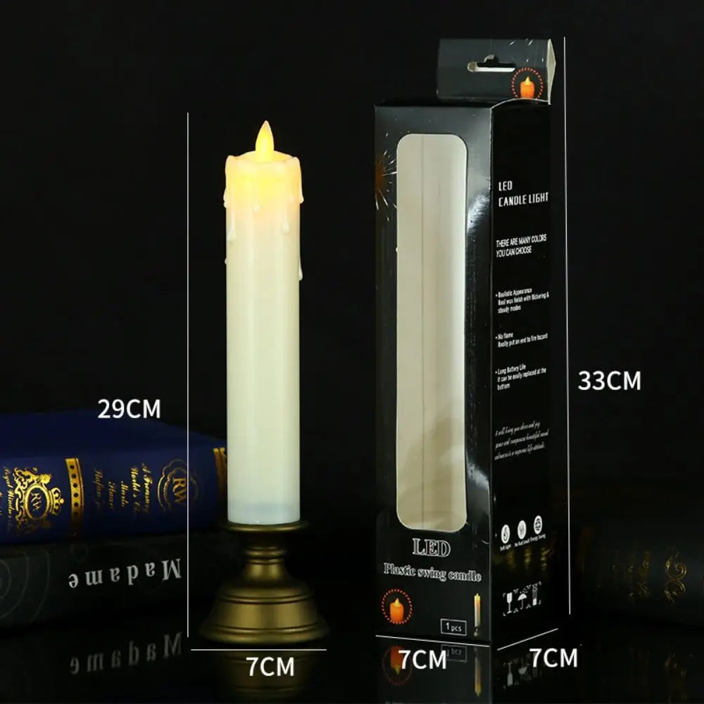Battery Operated Flameless LED Candle – Gold Home Decor