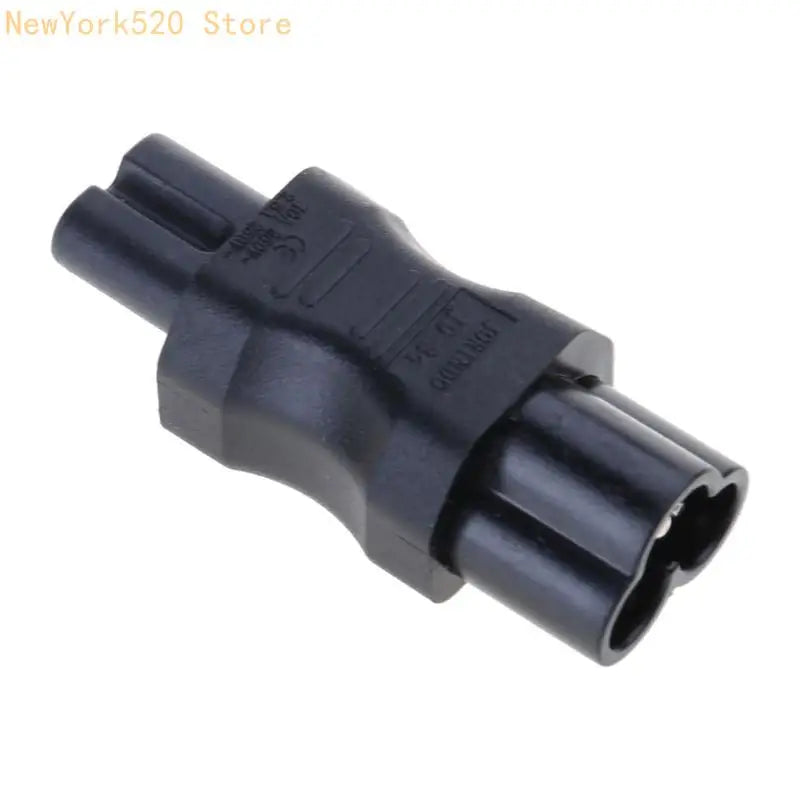 IEC 320 C7 Female to Cloverleaf Male AC Power Adapter