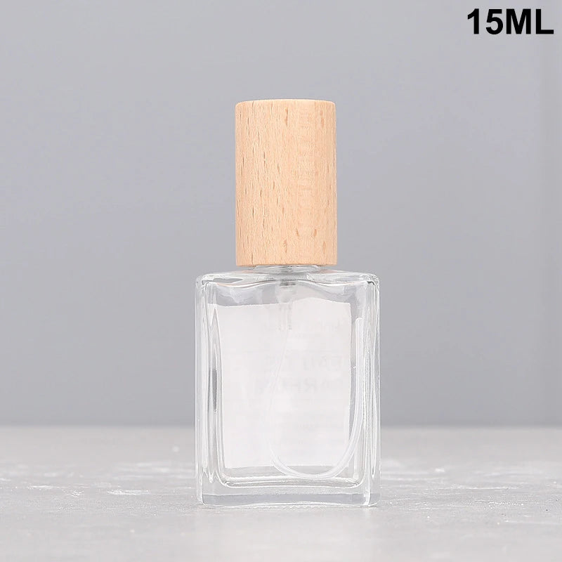Square Glass Refillable Perfume Spray Bottle 15/30/50ml