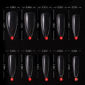 500pcs Press On Nail Tips Clear & Natural Ballet Almond