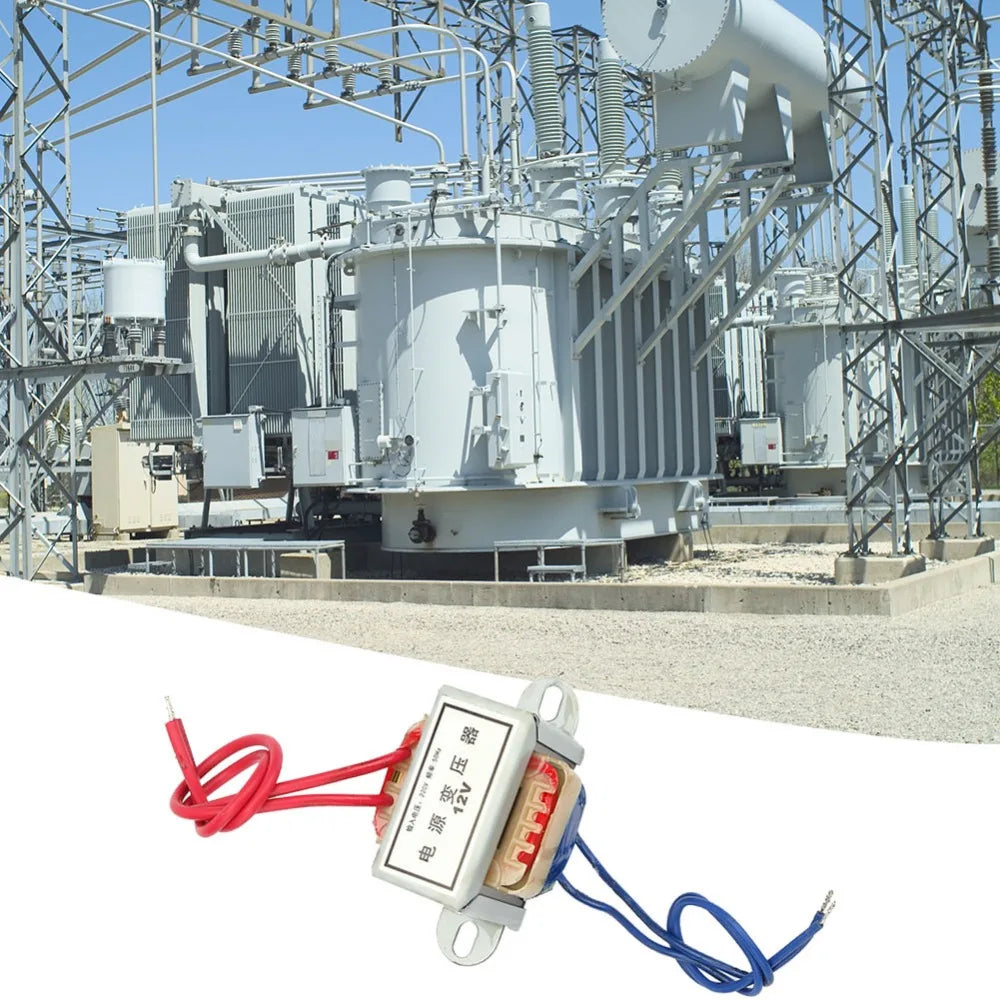 AC 220V to 12V/24V Power Transformer 5W EI Core Copper Wire