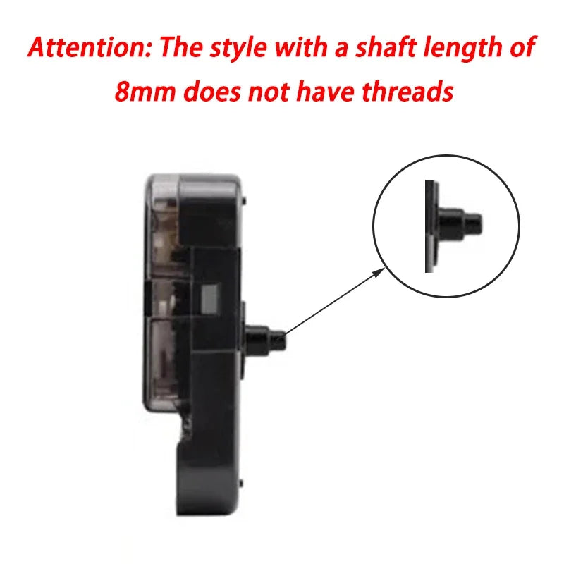 Silent Sweeping Quartz Wall Clock Movement Mechanism