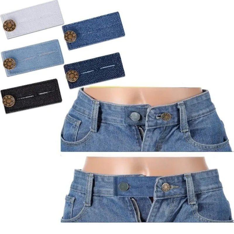 2-Pack Jeans Waist Extender Buckle – Adjustable for Men & Women