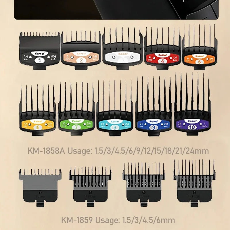 Kemei KM-1859 & 1858A Cordless Hair Clipper & Trimmer Set