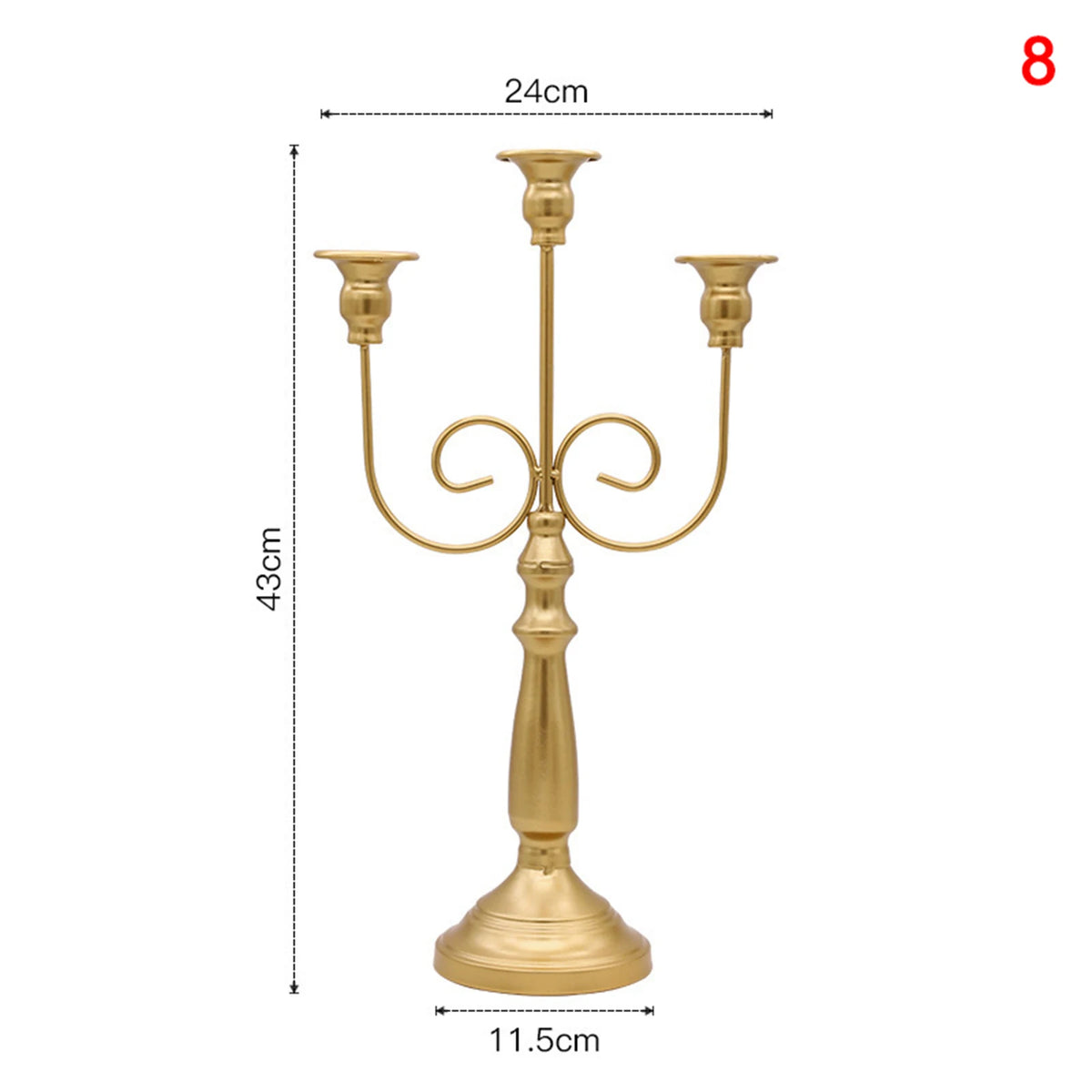 European Metal Candle Holder – Fireplace, Wedding & Party Décor