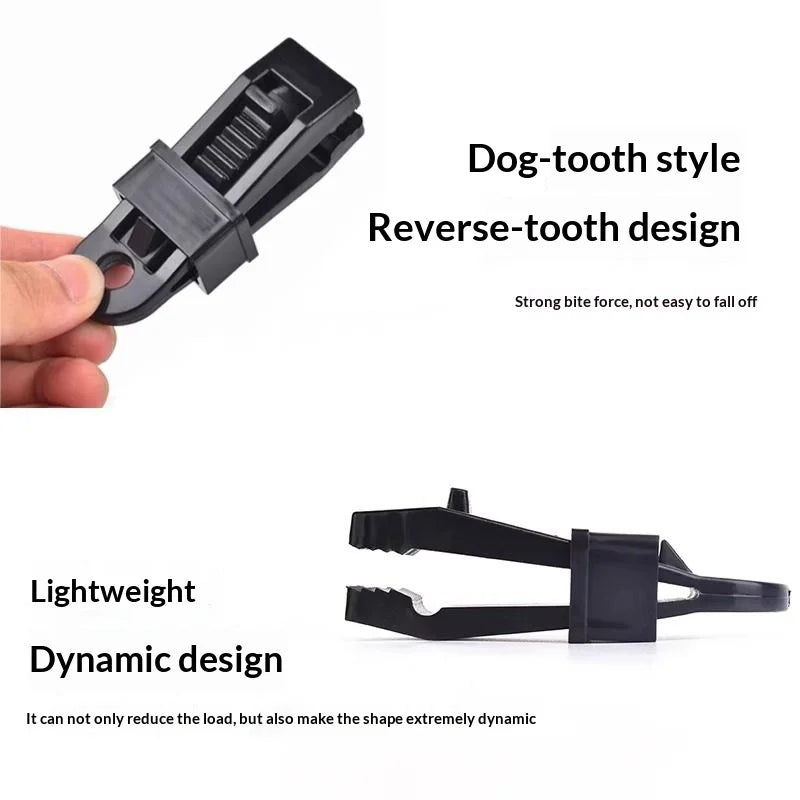 Windproof Tent Tarp Clips – Plastic Camping Clamps