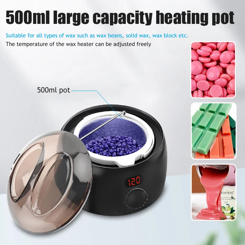 DOLL WAX 500ml Wax Heater Machine – Digital Display Warmer