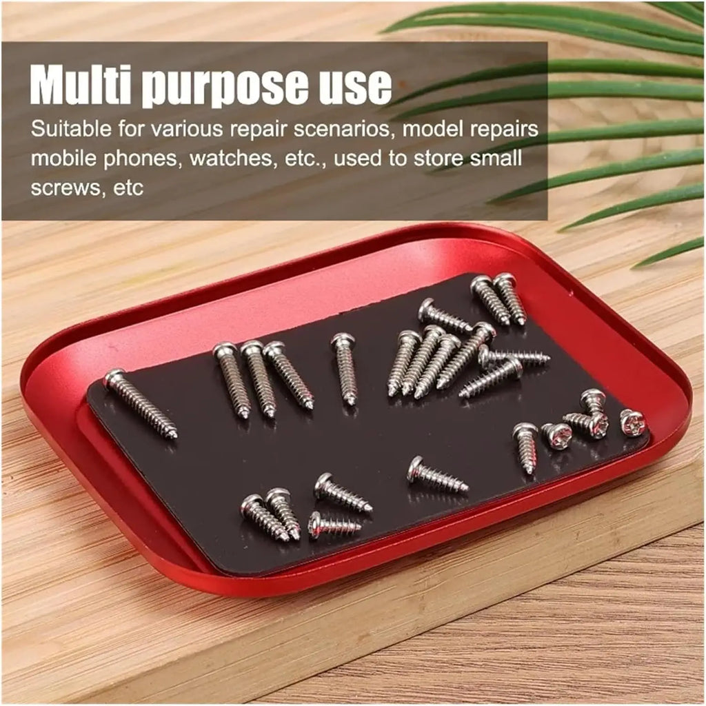 Magnetic Screw Tray Aluminum Alloy RC Model Repair Tool Board