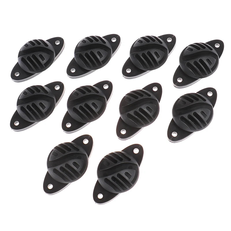 10-Pack Electric Fence Ring Hook Screw Plastic Insulators