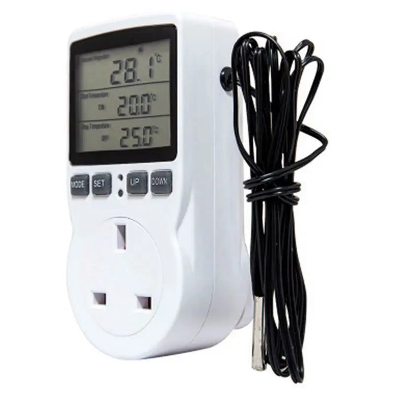 Digital Temperature Controller Thermostat Outlet UK Plug – 8 Pack