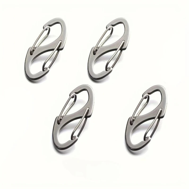 4-Pack Anti-Theft Zipper Lock Buckle Hooks for Bags & Backpacks