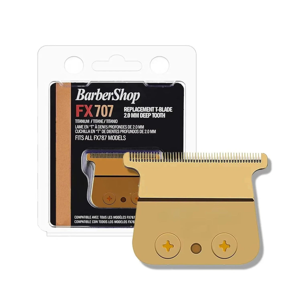 FX707 Gold DLC 2.0 Replacement Blades for BaByliss FX787 FX726