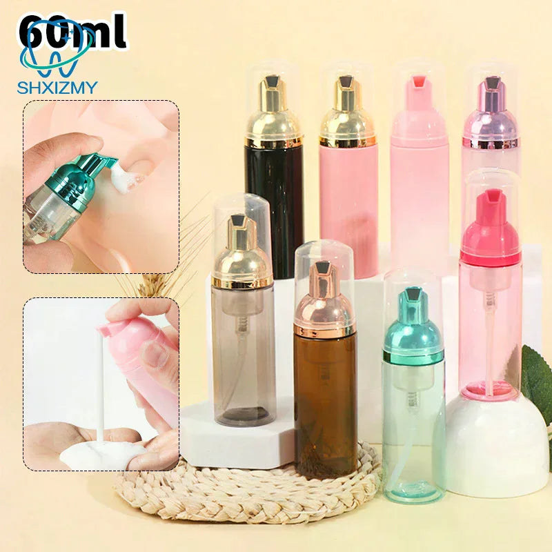 60ml Refillable Foam Pump Bottle – Travel Soap Dispenser