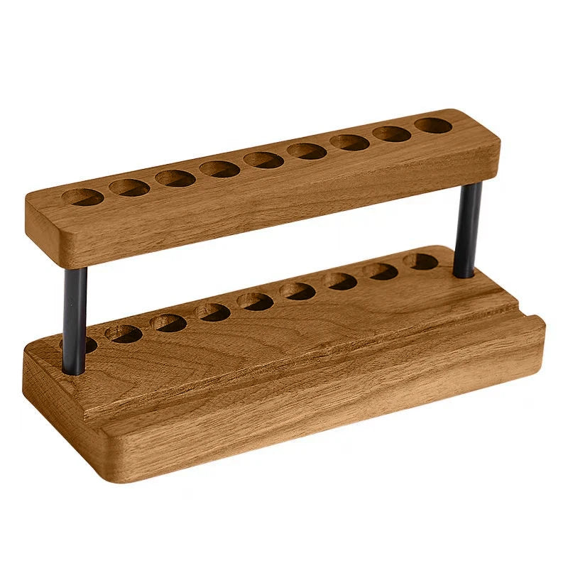 Wood Nail Art Pen Holder & Desk Organizer with Phone Stand