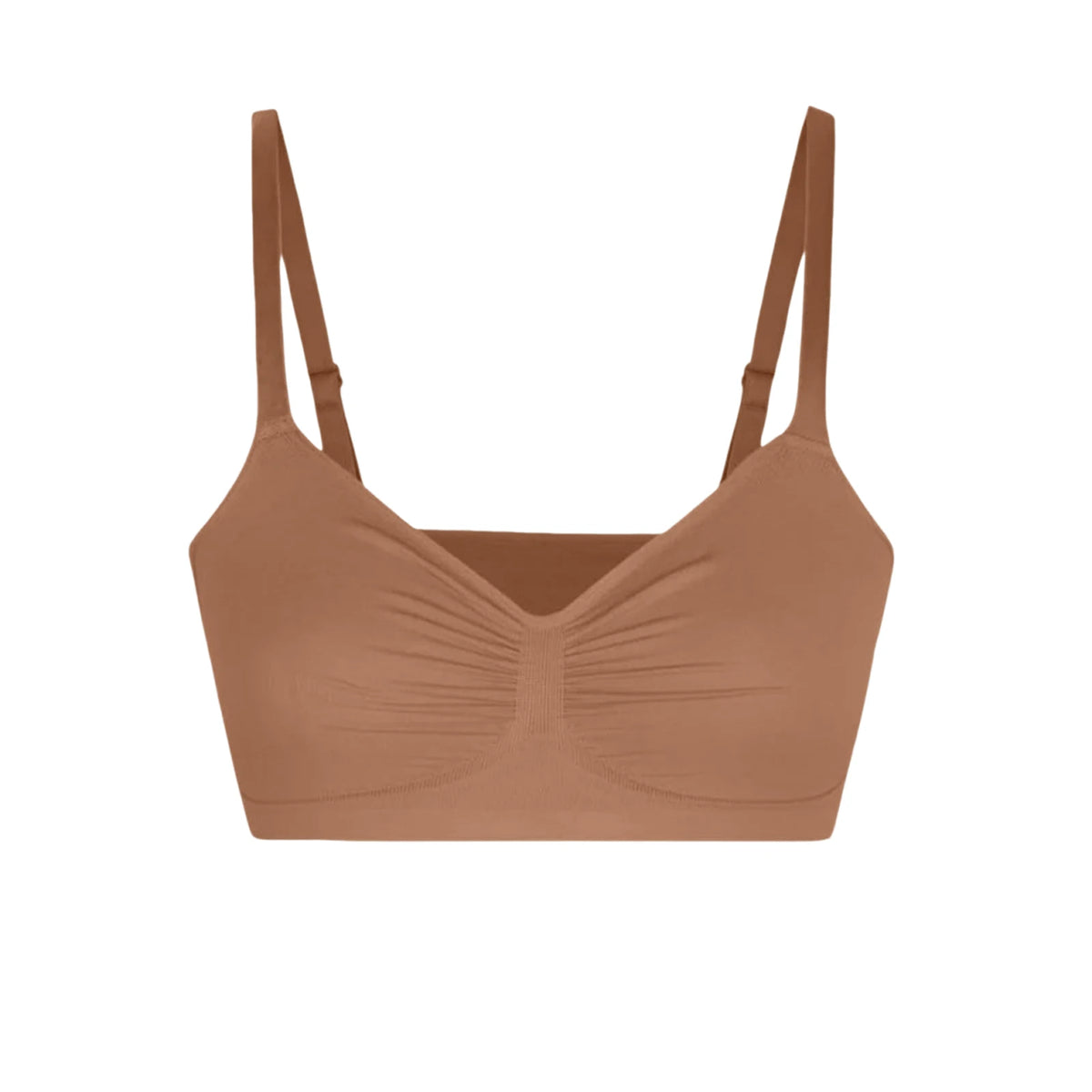 Women's Seamless Wireless Push Up Bra with Adjustable Straps