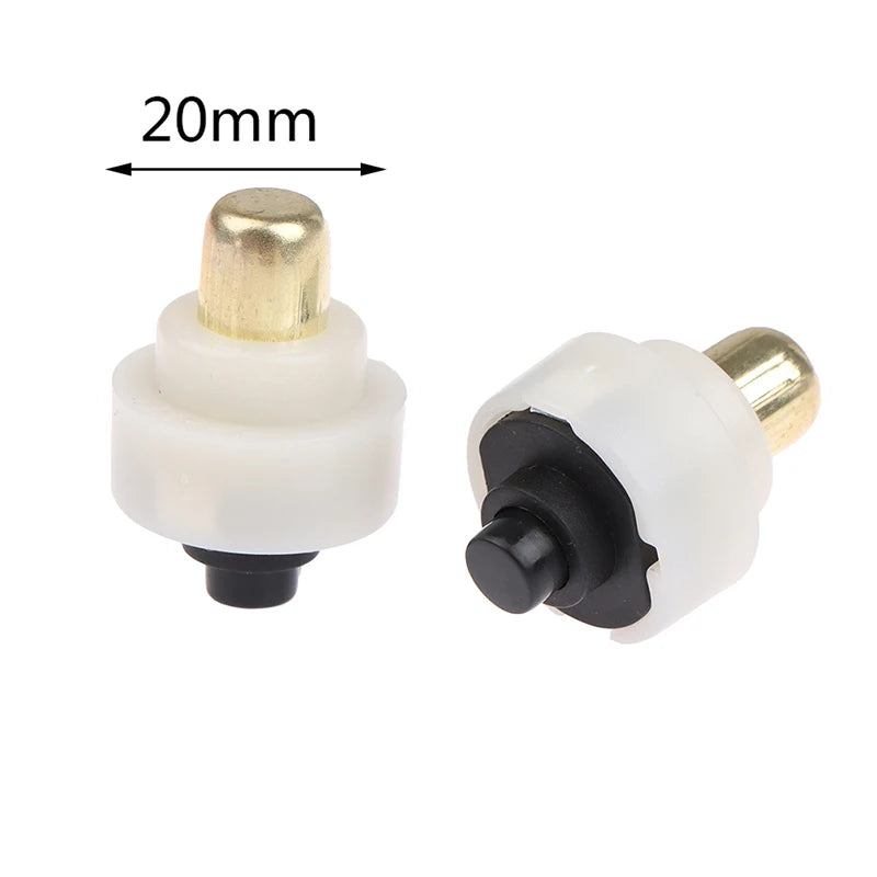 2-Pack 20mm LED Flashlight Push Button Tail Switch ON/OFF