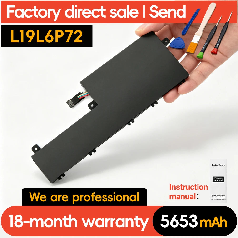 L19L6P72 Battery for Lenovo ThinkPad P15v T15p Gen 1 – 5653mAh