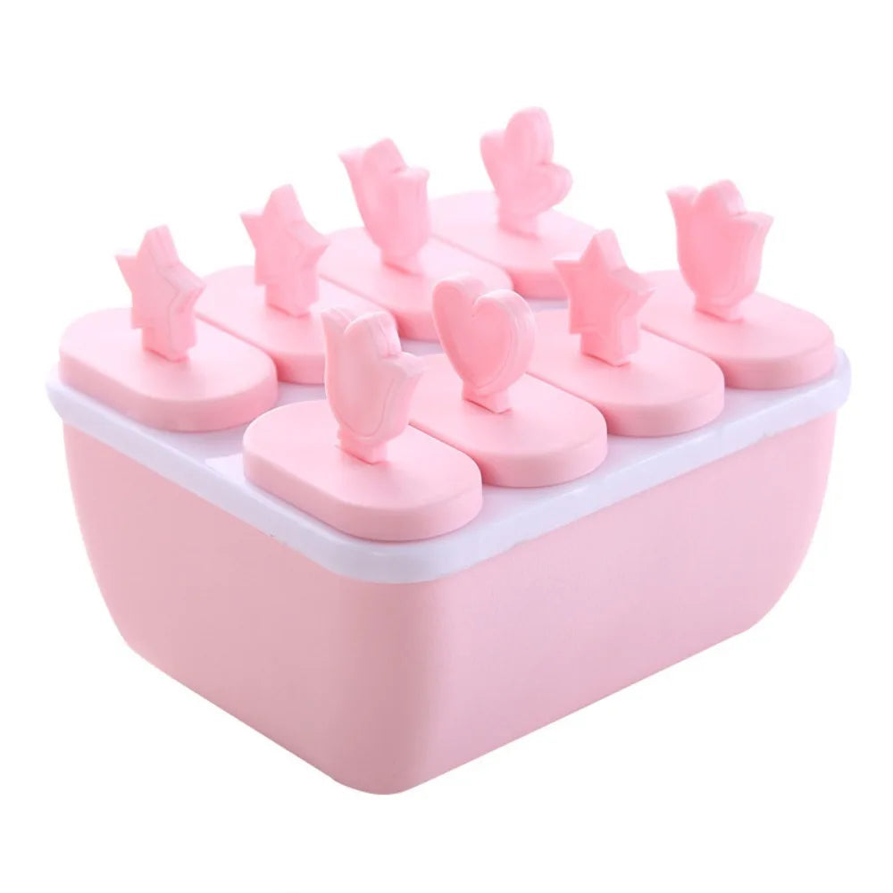 Reusable Popsicle Mold with Sticks & Drip Tray – Food Grade