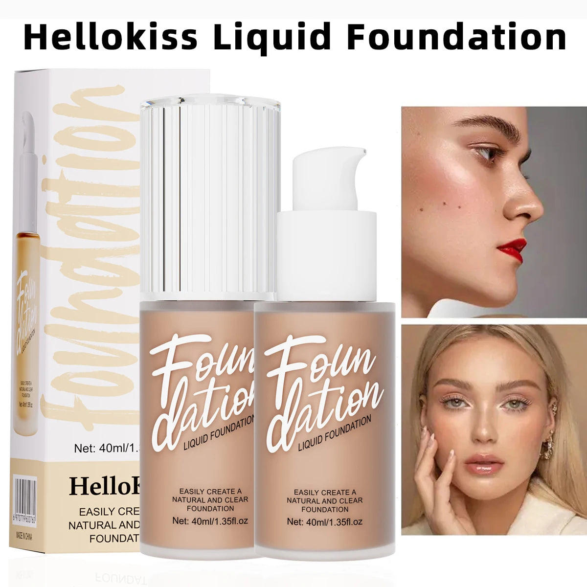 OREADEX Matte Liquid Foundation – Waterproof Full Coverage