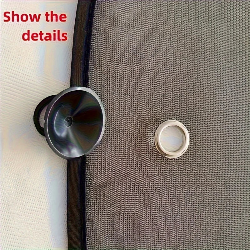 2-Pack Roll-Up Car Window Sunshade – Electrostatic Mesh Side Shade