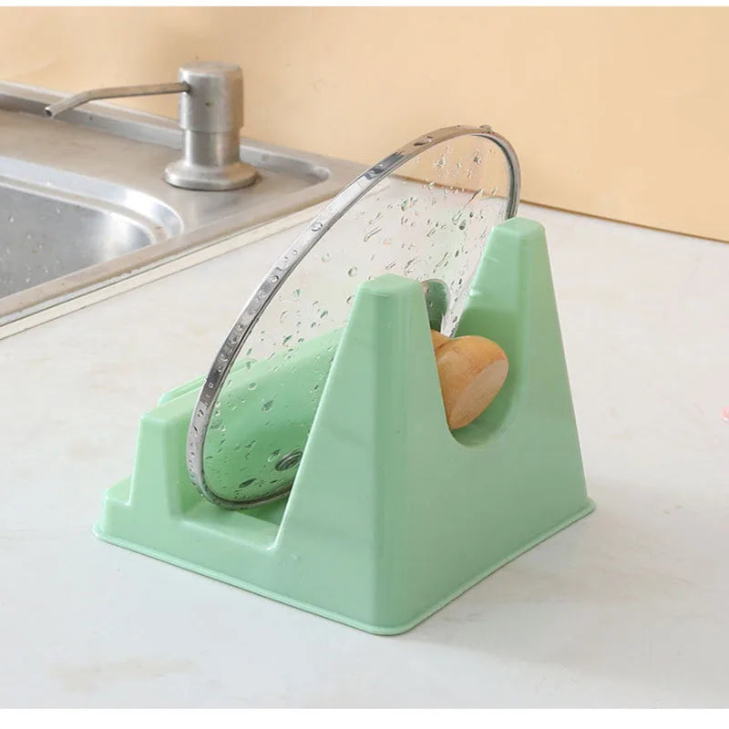 Pot Lid & Cutting Board Holder – No-Drill Kitchen Rack