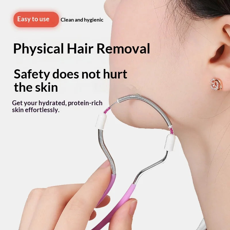Spring Facial Epilator – Manual Face Hair Remover Tool