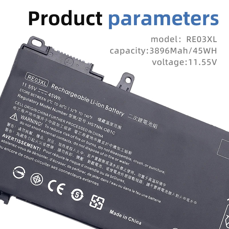 SUOZHAN RE03XL Battery – HP ProBook 440 445R 450 455R G6