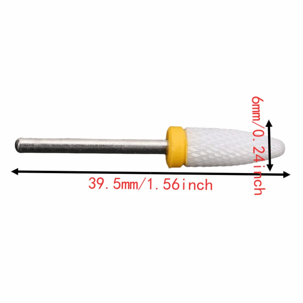 2-Pack Ceramic Corn Head Nail Drill Bits – Extra Fine Grinding