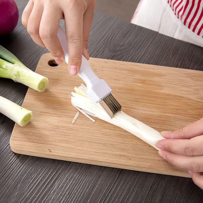 Stainless Steel Green Onion Slicer & Vegetable Shredder