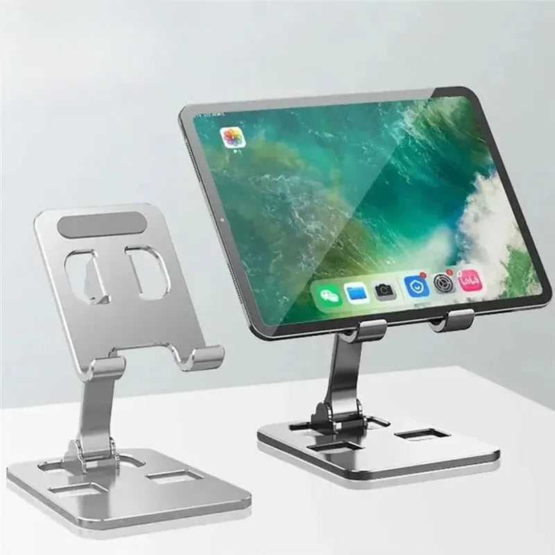 Foldable Metal Phone & Tablet Desk Stand – Universal Holder